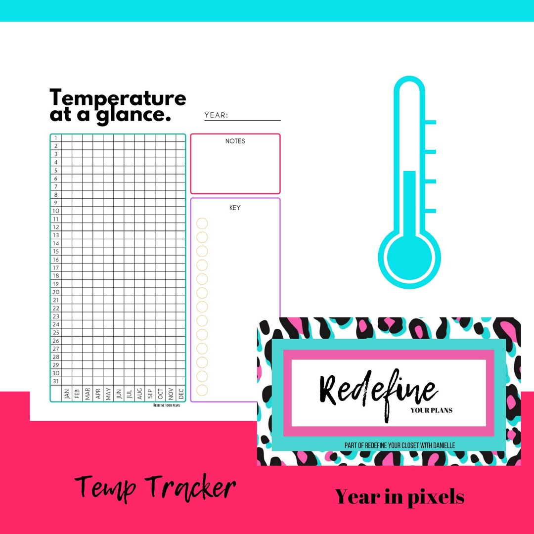 Year in Pixels Planner Worksheet- DIGITAL DOWNLOAD - Etsy