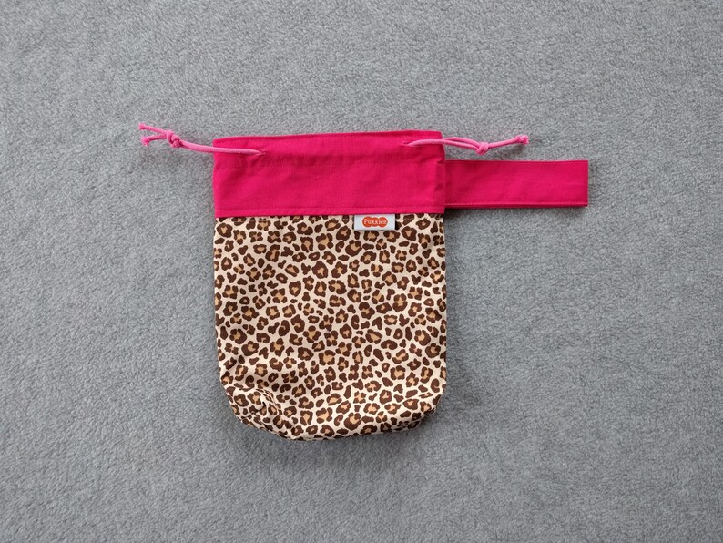Marble bag Leopard, Cheetah, Sinterklaas scatter bag handmade, fabric image 5