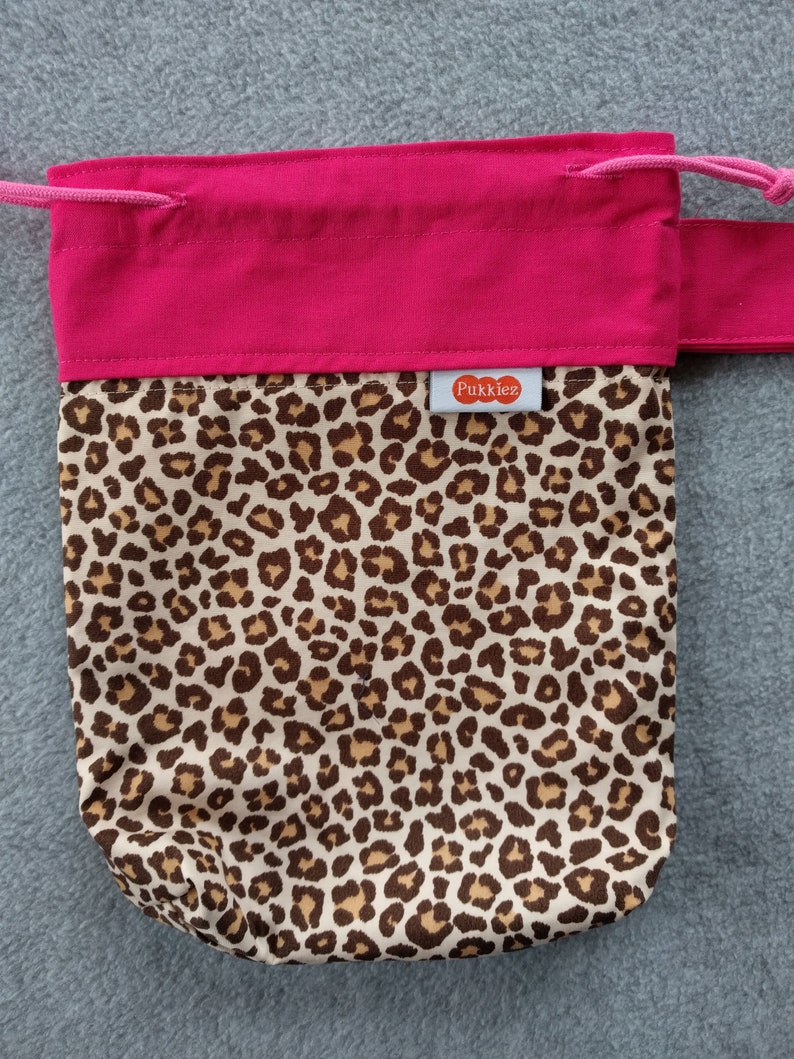 Marble bag Leopard, Cheetah, Sinterklaas scatter bag handmade, fabric image 3