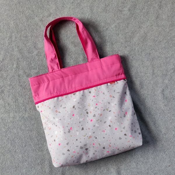 Shopper Glitters, mini-shopper (kinderen) (handgemaakt, stof)