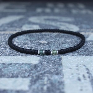 Peridot bracelet men, Sapphire bracelet men, Mens bracelet, Beaded bracelet, mens beaded bracelet, Beaded bracelet men Sapphire and Peridot