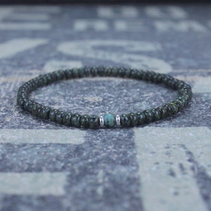Turquoise Bracelet, Mens gifts, Gemstone bracelet, Mens Bracelet, Birthstone Bracelet, Couples Bracelet, Anniversary Gift Beaded Bracelet