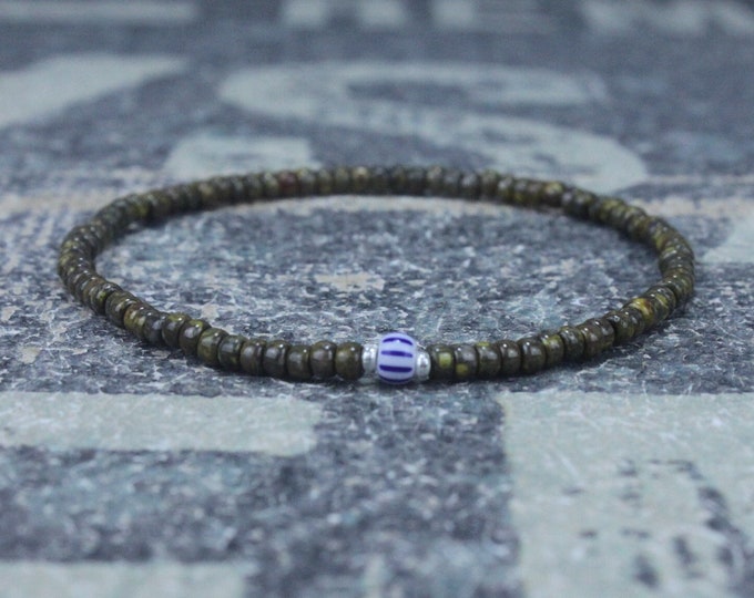 Mens Beaded Bracelet, Anniversary Gift, Beaded Bracelet, Men Gift, Gift for Boyfriend, Mens Bracelet Gift, Couples Bracelet, Bead Bracelet