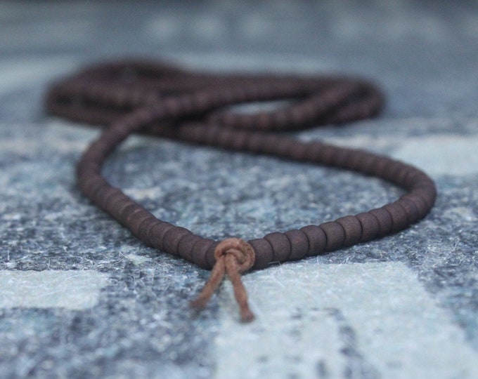 Mens Necklace, Mens Beaded Necklace, Long Necklace for Men, Metal Free Necklace without Clasp, No Clasp Necklace, Bead Necklace, Mens Gift