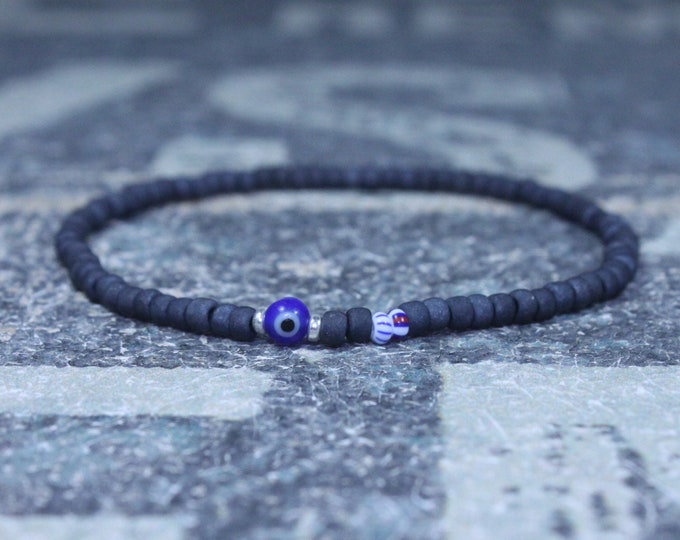 Kabbalah, Mens Beaded Bracelet, Anniversary Gift, Evil Eye Bracelet, Men Gift, Gift for Boyfriend, Bracelet, Couples Bracelet, Bead Bracelet