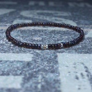 Citrine Bracelet, Men&#39;s Beaded Bracelet, Mens gifts, Gift for Husband, Boyfriend Gift, Birthstone bracelet, Anniversary Couples Bracelet