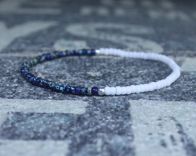 Mens Beaded Bracelet, Mens Bracelet, Minimalist jewelry, Minimalist Bracelet, Mens Jewelry, Beaded Bracelet, Boyfriend Gift, Men's Gift