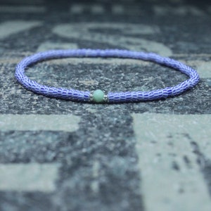 Opal Bracelet, Peruvian Blue Opal, Mens Jewelry, Boho Bracelet, Minimalist Bracelet, Mens Gift, Boyfriend Gift, Gift for Men