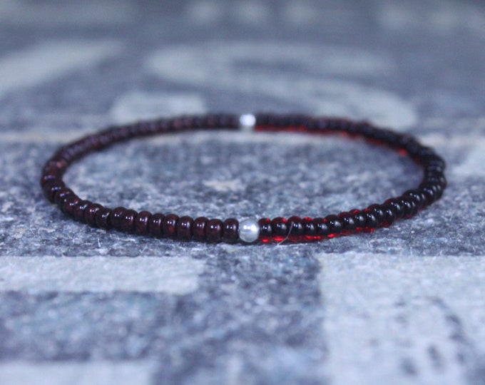 Mens Beaded Bracelet, Mens Bracelet, Minimalist jewelry, Minimalist Bracelet, Mens Jewelry, Beaded Bracelet, Boyfriend Gift, Men's Gift