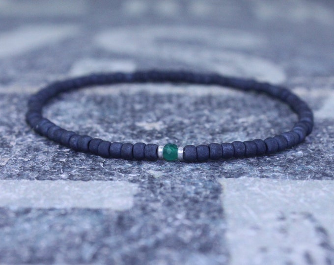 Gifts for Men, Onyx, Friendship Bracelet, Green Onyx Bracelet, Mens Bracelet, Beaded Bracelet Boyfriend Gift for Boyfriend, Gifts for Him