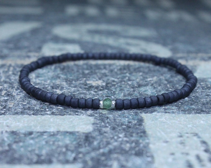 Mens Jade Bracelet, Mens Jewelry, Minimalist Bracelet, Gifts for Men, Anniversary Gift, Birthday Gift, Gift for Husband, Boyfriend Gift