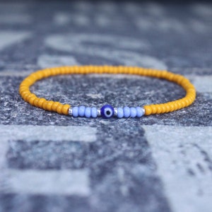 Kabbalah, Bracciale con perline da uomo, Regalo Anniversario, Bracciale Malocchio, Regalo Uomo, Regalo per Fidanzato, Bracciale, Bracciale Coppie, Bracciale Perline