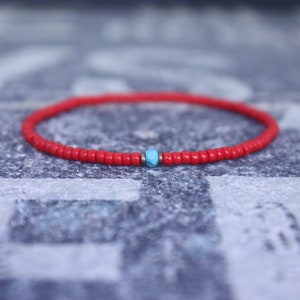 Turquoise Bracelet, Mens gifts, Gemstone bracelet, Mens Bracelet, Birthstone Bracelet, Couples Bracelet, Anniversary Gift, Beaded Bracelet