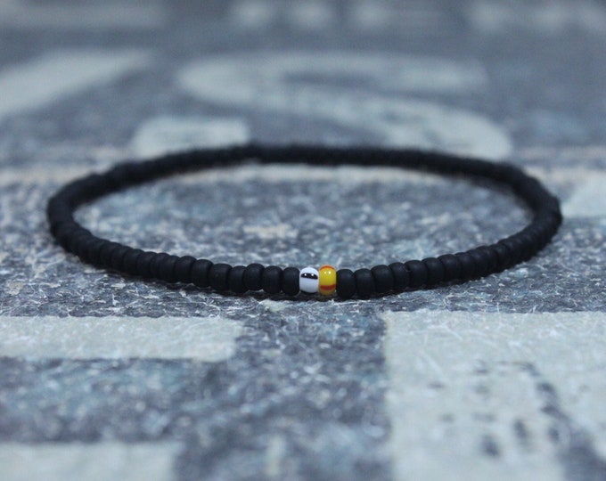 Mens Beaded Bracelet, Mens Bracelet, Minimalist jewelry, Minimalist Bracelet, Mens Jewelry, Beaded Bracelet, Boyfriend Gift, Men's Gift