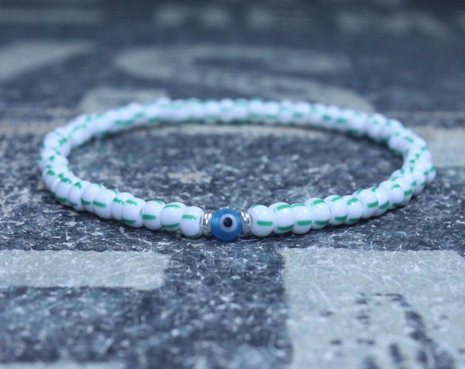 Evil Eye Bracelet, Mens Evil Eye, Anniversary Gift, Mens Gift, Gift Boyfriend, Bracelet, Couples Bracelet, Bead Bracelet, Mens Bracelet Gift