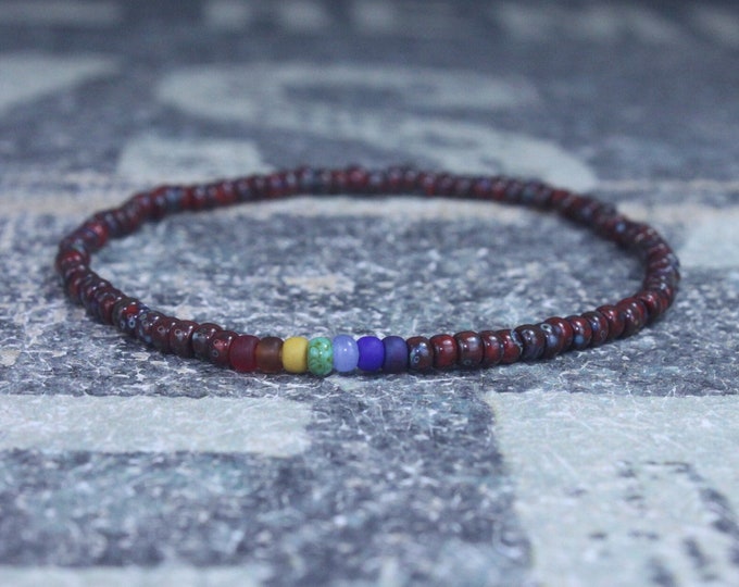 Chakra Bracelet, Mala Bracelet, Mens Beaded Bracelet, Birthstone Bracelet, Boyfriend Gift, Mens Gift for Men, Mens Bracelet, Birthday Gift