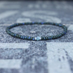 Larimar-armband, herenkralenarmband, herensieraden, herenkralenarmband, cadeau man, herencadeau, cadeau vriendje, cadeau voor mannen armband