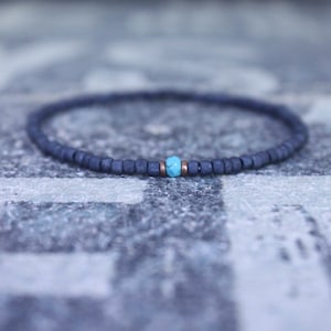 Turquoise Bracelet, Mens gifts, Gemstone bracelet, Mens Bracelet, Birthstone Bracelet, Couples Bracelet, Anniversary Gift, Beaded Bracelet