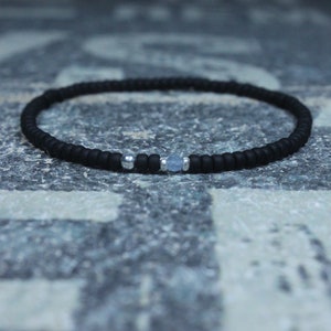 Aquamarine Bracelet, Mens Beaded Bracelet, Gemstone Bracelet, Husband Gift, Boyfriend Gift, Husband Gift, Couples Bracelet, Mens Bracelet