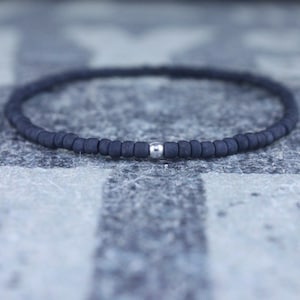 Bracciale con perline da uomo, bracciale da uomo, gioielli minimalisti, bracciale minimalista, gioielli da uomo, braccialetto con perline, regalo per fidanzato, regalo da uomo