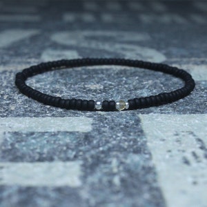 Citrine Bracelet, Men&#39;s Beaded Bracelet, Mens gifts, Gift for Husband, Boyfriend Gift, Birthstone bracelet, Anniversary Couples Bracelet