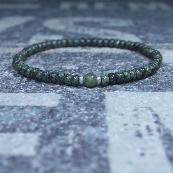 Bracelet en jade pour homme, bijoux pour homme, bracelet minimaliste, cadeaux pour homme, cadeau d'anniversaire, cadeau d'anniversaire, cadeau mari, cadeau petit ami S2