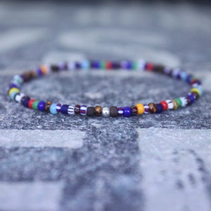 Mens Beaded Bracelet, Mens Bracelet, Minimalist jewelry, Minimalist Bracelet, Mens Jewelry, Beaded Bracelet, Boyfriend Gift, Men&#39;s Gift