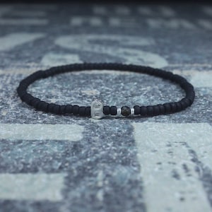 Pulseira masculina com iniciais, pulseira com letras, pulseira masculina, pulseira com monograma, pulseira com nome, pulseira com letras de prata esterlina, presente masculino de aniversário