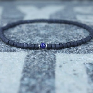 Bracciale Lapis Lazuli, Mens Lapis Lazuli Jewelry, Mens Jewelry, Mens Beaded Bracelet, Bracciale dell&#39;amicizia, Regalo per gli uomini, Regalo del marito