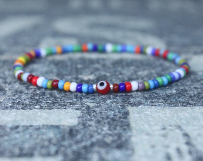 Kabbalah, Mens Beaded Bracelet, Anniversary Gift, Evil Eye Bracelet, Men Gift, Gift for Boyfriend, Bracelet, Couples Bracelet, Bead Bracelet