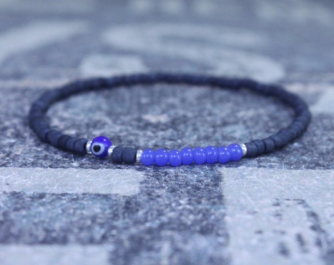 Kabbalah, Mens Beaded Bracelet, Anniversary Gift, Evil Eye Bracelet, Men Gift, Gift for Boyfriend, Bracelet, Couples Bracelet, Bead Bracelet