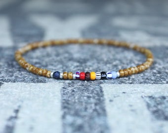 Pulsera de lapislázuli, joyería de lapislázuli para hombre, joyería para hombre, pulsera de cuentas para hombre, pulsera de la amistad, regalo para hombre, regalo para esposo