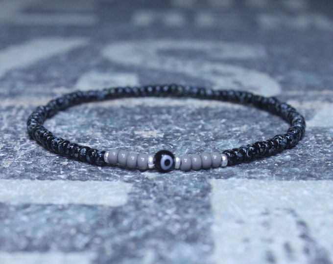 Kabbalah, Mens Beaded Bracelet, Anniversary Gift, Evil Eye Bracelet, Men Gift, Gift for Boyfriend, Bracelet, Couples Bracelet, Bead Bracelet