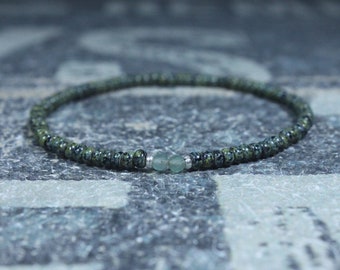 Aventurine Men Bracelet, Men Aventurine Bracelet, Aventurine for men, Men gift aventurine, Beaded Bracelet, Mens Aventurine bracelet for men