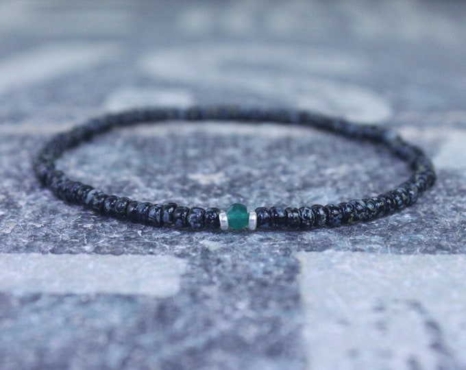 Gifts for Men, Onyx, Friendship Bracelet, Green Onyx, Mens Bracelet, Beaded Bracelet, Boyfriend Gift, Gift for Boyfriend, Gifts for Him