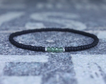 Jade Bracelet, Mens Jewelry, Minimalist Bracelet, Gifts for Men, Anniversary Gift, Birthday Gift, Gift for Husband, Boyfriend Gift