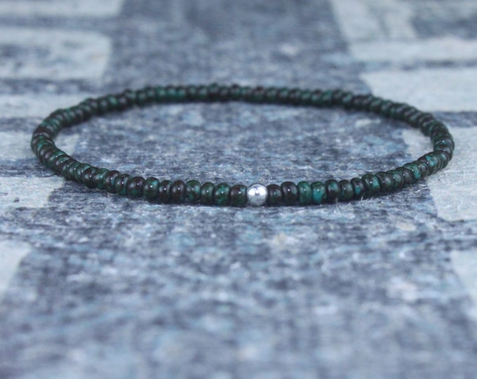 Mens Beaded Bracelet, Mens Bracelet, Minimalist jewelry, Minimalist Bracelet, Mens Jewelry, Beaded Bracelet, Boyfriend Gift, Men's Gift