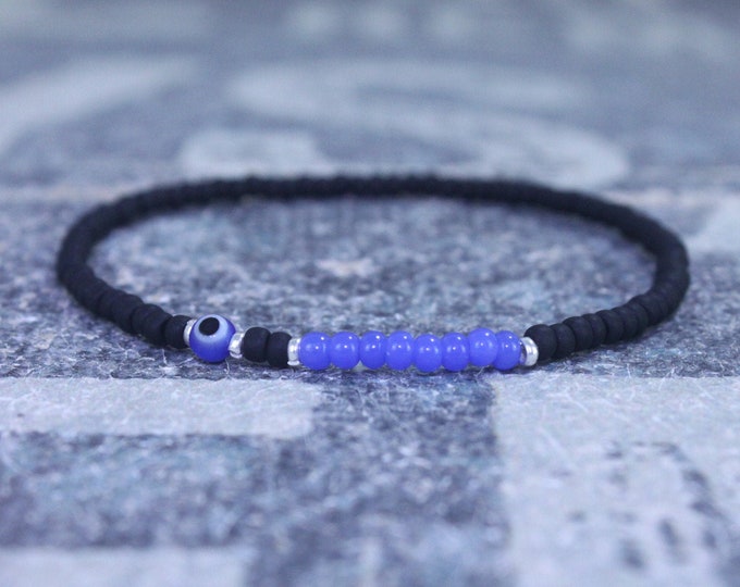 Kabbalah, Mens Beaded Bracelet, Anniversary Gift, Evil Eye Bracelet, Men Gift, Gift for Boyfriend, Bracelet, Couples Bracelet, Bead Bracelet