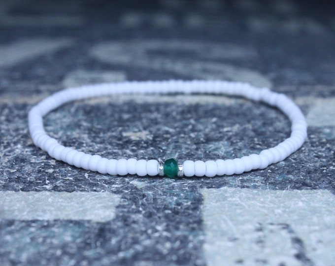 Gifts for Men, Onyx, Friendship Bracelet, Green Onyx Bracelet, Mens Bracelet, Beaded Bracelet Boyfriend Gift for Boyfriend, Gifts for Him