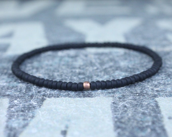 Mens Beaded Bracelet, Mens Bracelet, Minimalist jewelry, Minimalist Bracelet, Mens Jewelry, Beaded Bracelet, Boyfriend Gift, Men's Gift