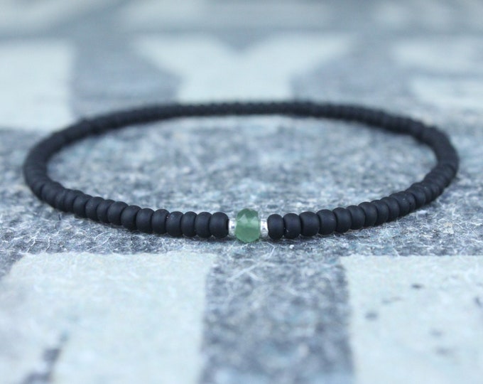 Mens Jade Bracelet, Mens Jewelry, Minimalist Bracelet, Gifts for Men, Anniversary Gift, Birthday Gift, Gift for Husband, Boyfriend Gift