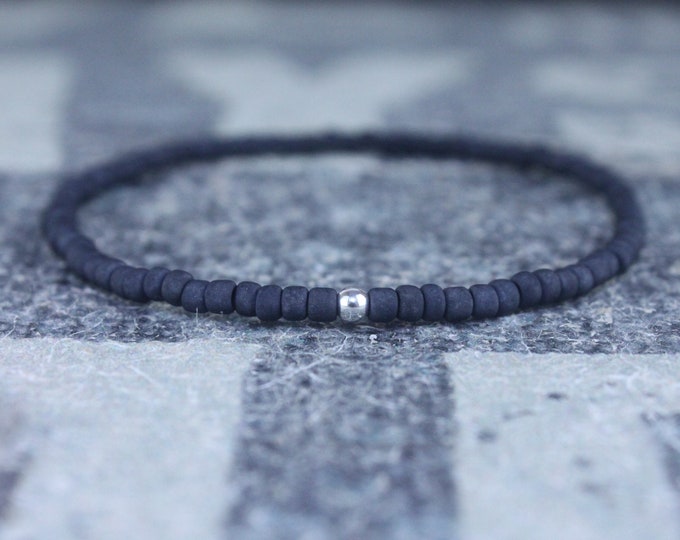 Mens Beaded Bracelet, Mens Bracelet, Minimalist jewelry, Minimalist Bracelet, Mens Jewelry, Beaded Bracelet, Boyfriend Gift, Men's Gift