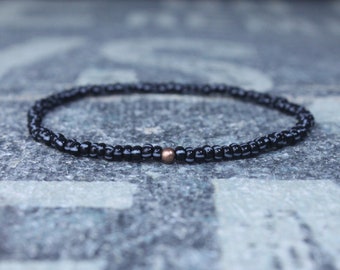 Mens Beaded Bracelet, Mens Bracelet, Minimalist jewelry, Minimalist Bracelet, Mens Jewelry, Beaded Bracelet, Boyfriend Gift, Men's Gift