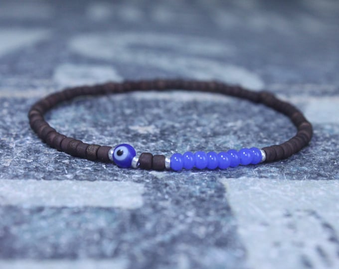 Kabbalah, Mens Beaded Bracelet, Anniversary Gift, Evil Eye Bracelet, Men Gift, Gift for Boyfriend, Bracelet, Couples Bracelet, Bead Bracelet