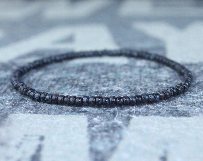 Men's small bead bracelet