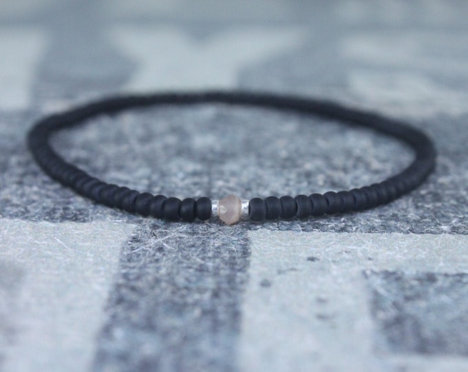 Gifts for Men, Moonstone, Friendship Bracelet, Mens Bracelet, Beaded Bracelet, Boyfriend Gift, Gift for Boyfriend, Gifts for Him