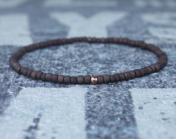 Mens Beaded Bracelet, Mens Bracelet, Minimalist jewelry, Minimalist Bracelet, Mens Jewelry, Beaded Bracelet, Boyfriend Gift, Men's Gift