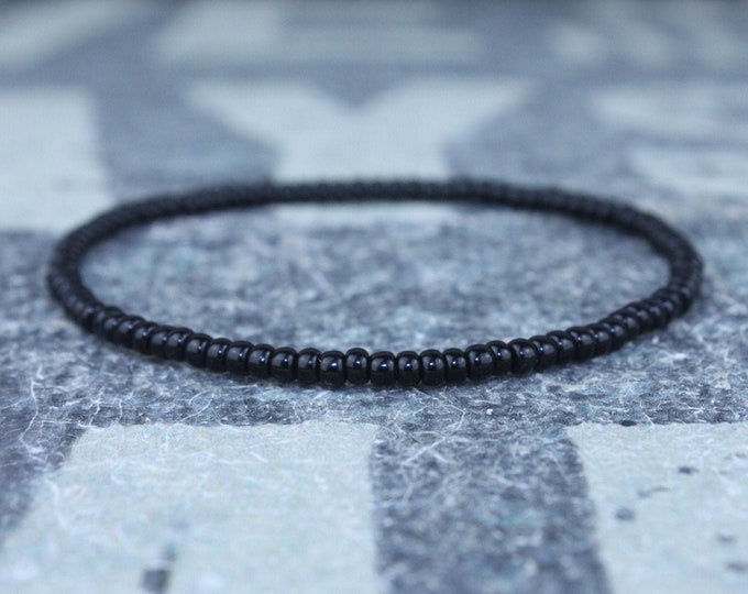 Mens Beaded Bracelet, Mens Bracelet, Minimalist jewelry, Minimalist Bracelet, Mens Jewelry, Beaded Bracelet, Boyfriend Gift, Men's Gift