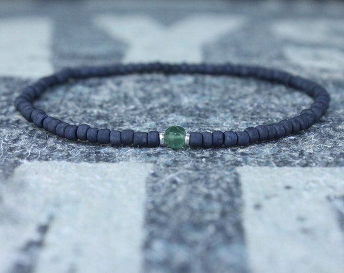 Mens Jade Bracelet, Mens Jewelry, Minimalist Bracelet, Gifts for Men, Anniversary Gift, Birthday Gift, Gift for Husband, Boyfriend Gift