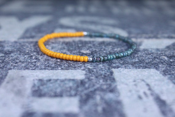 Mens Beaded Bracelet, Mens Bracelet, Minimalist jewelry, Minimalist Bracelet, Mens Jewelry, Beaded Bracelet, Boyfriend Gift, Men's Gift